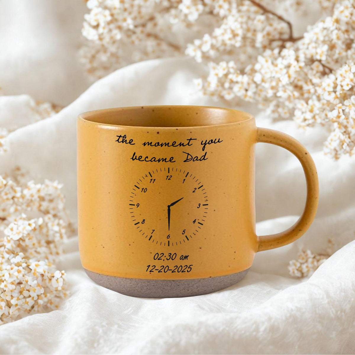 Personalized Photo Mug For Dad, Custom Fathers Day Cup, Mug for Dad with Custom Birth date, New Dad Gift, Best Dad Ever, First Time Dad Mug