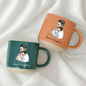 Personalized Photo Mug For Dad, Custom Fathers Day Cup, Mug for Dad with Custom Birth date, New Dad Gift, Best Dad Ever, First Time Dad Mug
