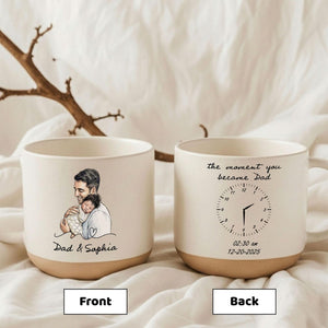 Personalized Photo Mug For Dad, Custom Fathers Day Cup, Mug for Dad with Custom Birth date, New Dad Gift, Best Dad Ever, First Time Dad Mug