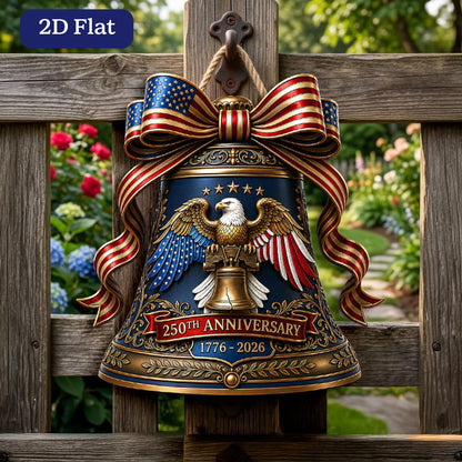Usa 250th Anniversary Wooden Sign Liberty Bell Sign 1776 2026 Decor Patriotic Door Hanger 4th Of July Door Independence Day Wall Hanging