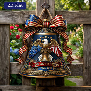 Usa 250th Anniversary Wooden Sign Liberty Bell Sign 1776 2026 Decor Patriotic Door Hanger 4th Of July Door Independence Day Wall Hanging