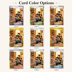 Personalized Father's Day Poke Card, Custom Gamer Dad Gift, Birthday Anniversary Gift, TCG Cards