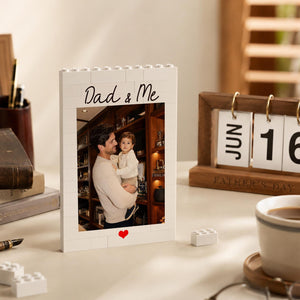 Personalized Photo Block Puzzle, Custom Keepsake Gift for Dad, Father's Day Gift, Gift for Him, Bricks Puzzle Gift for Husband,Birthday Gift