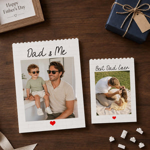 Personalized Photo Block Puzzle, Custom Keepsake Gift for Dad, Father's Day Gift, Gift for Him, Bricks Puzzle Gift for Husband,Birthday Gift