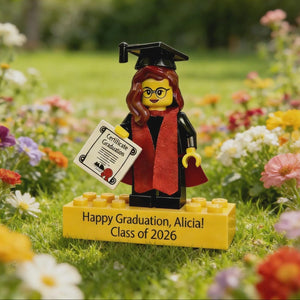 2026 Custom Graduation figure with Case, Personalized Graduate Mini Gift , Graduation Gift for Class of 2026, Student Graduation Decor