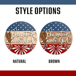 USA 250th Anniversary Sign, Patriotic Door Hanging Decor, Semiquincentennial Floral Wall Art, American Flag 1776-2026 Wooden Door Hanger