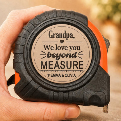 Personalized Measuring Tape Gift for Dad Custom Tape Measure Insert Father s Day Gift Daddy Grandpa Papa