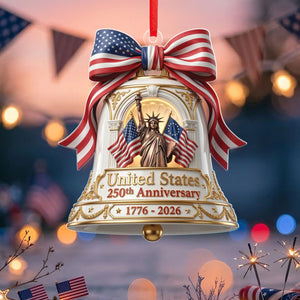 250th Anniversary of Americana Ornament, 250 Years of The United States Acrylic Ornament, Independence Day Gift, Fourth of July Decor
