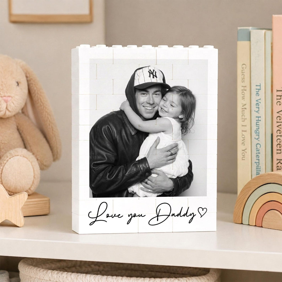 Custom Photo Building Blocks for Dad, Fathers Day Gift for Him, Bricks Puzzle Gift for Dad, Gift for Husband, Dad Puzzle Gift