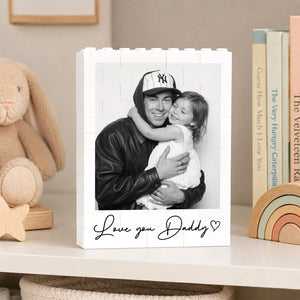 Custom Photo Building Blocks for Dad, Fathers Day Gift for Him, Bricks Puzzle Gift for Dad, Gift for Husband, Dad Puzzle Gift