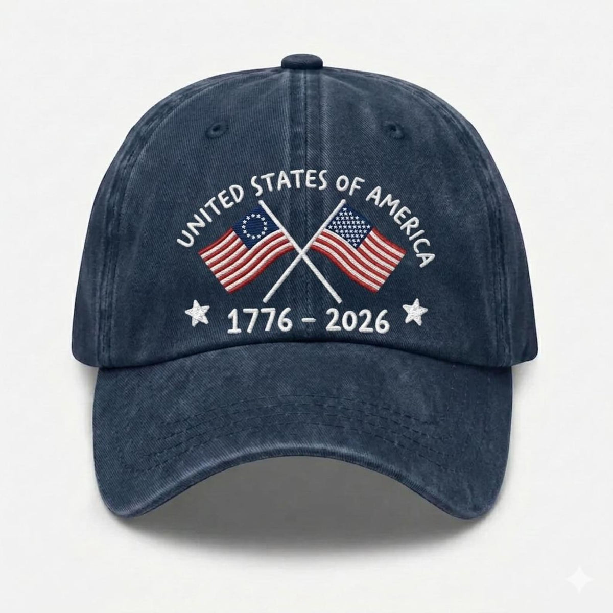United States of America 250th Anniversary Hat, 1776-2026 Embroidered Dad Cap, 4th of July Celebration Headwear, Patriotic Flag Hat