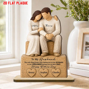 Custom The Only Thing Better Than Being My Husband Wooden Plaque, Fathers Day Gift for Husband, Gift from Wife, Personalized Kids Name Sign