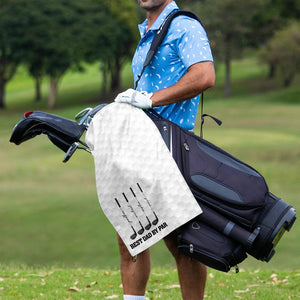 Personalized Best Dad By Par Golf Towels, Best Grandpa By Par Golf Towels, Custom Name Father Day Golf Gift, Golf Lover Gift, Dad Golf Gift