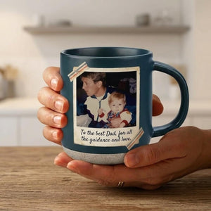 Grandpa Mug, Personalized Photo Mug, Family Gift, Thank You Grandpa, Coffee Lover Gift, Custom Name Mug