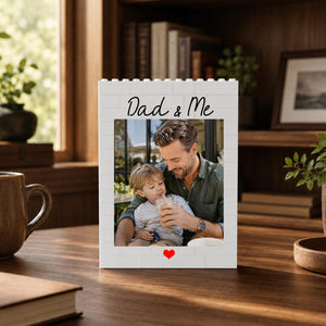 Personalized Photo Block Puzzle, Custom Keepsake Gift for Dad, Father's Day Gift, Gift for Him, Bricks Puzzle Gift for Husband,Birthday Gift