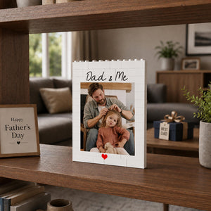 Personalized Photo Block Puzzle, Custom Keepsake Gift for Dad, Father's Day Gift, Gift for Him, Bricks Puzzle Gift for Husband,Birthday Gift
