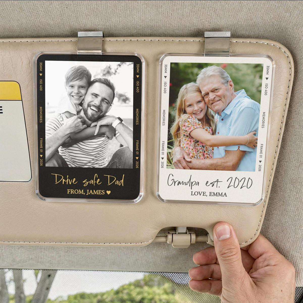 Fathers Day Gift For Dad Photo Car Visor Clip, Drive Safe Daddy, Drive Safe Sun Visor Clip, Husband Gift, Acrylic Car Accessories