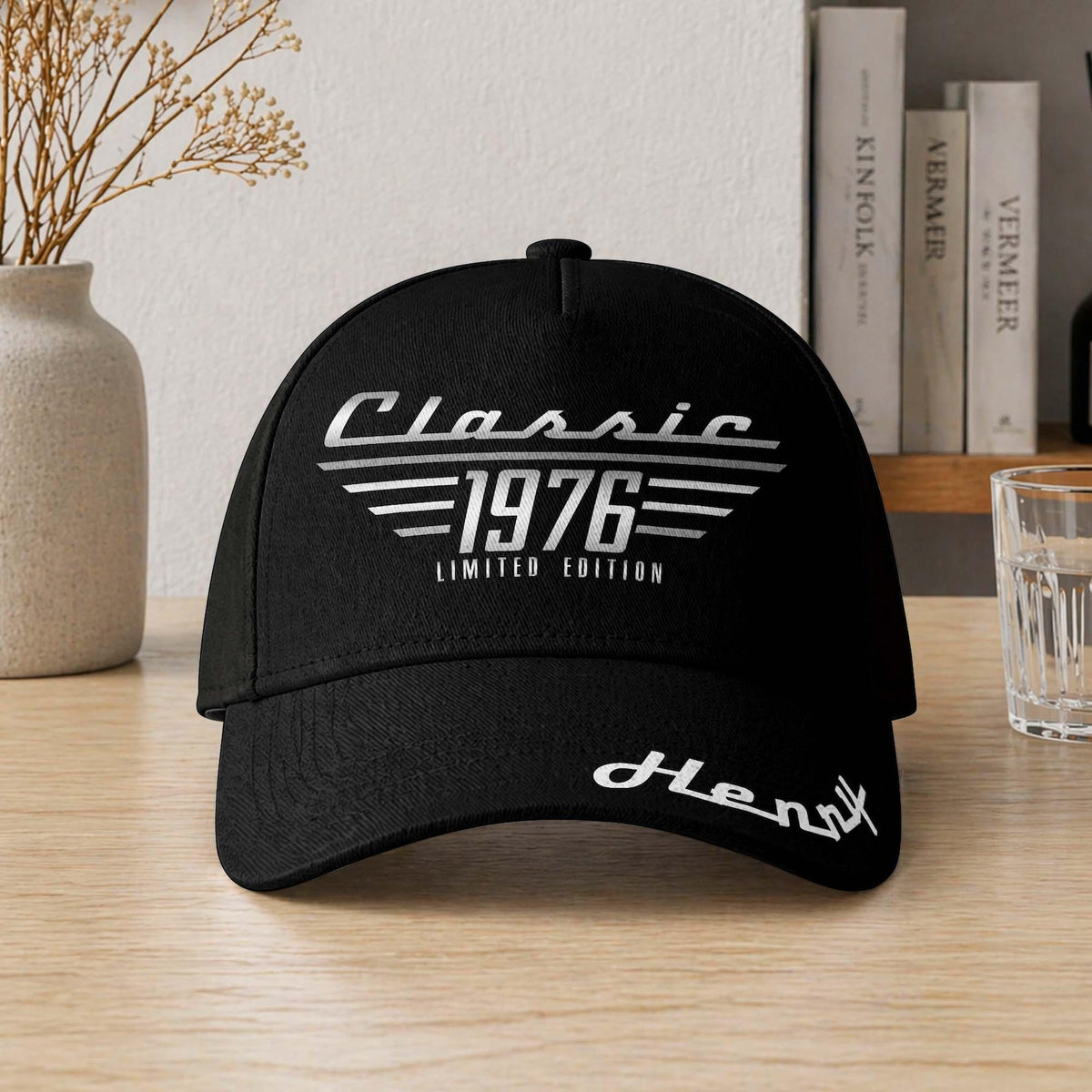 Personalized Vintage Year Classic Cap, Custom Name Birthday Hat, 1976 Limited Edition Baseball Cap, Gift for Men Dad Grandpa