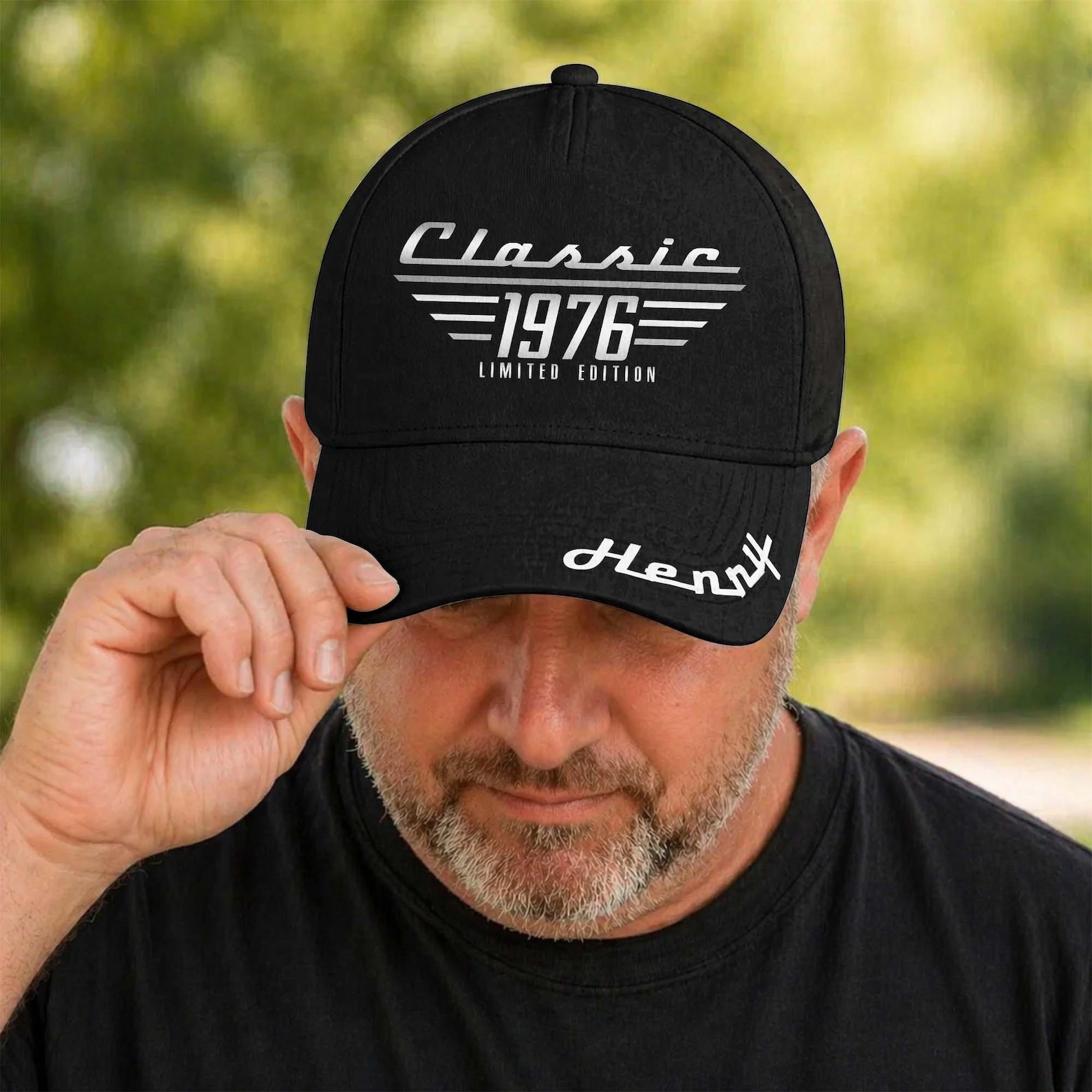 Personalized Vintage Year Classic Cap, Custom Name Birthday Hat, 1976 Limited Edition Baseball Cap, Gift for Men Dad Grandpa