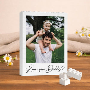 Custom Photo Building Blocks for Dad, Fathers Day Gift for Him, Bricks Puzzle Gift for Dad, Gift for Husband, Dad Puzzle Gift