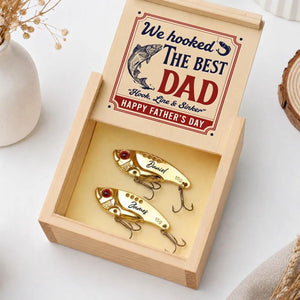 Personalized Fishing Lure for Dad, Custom Engraved Lure, Father's Day Gift, Fisherman Gift, Fishing Lover Gift with Wooden Box