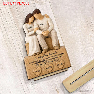 Custom The Only Thing Better Than Being My Husband Wooden Plaque, Fathers Day Gift for Husband, Gift from Wife, Personalized Kids Name Sign