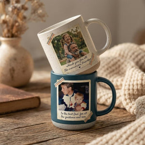 Grandpa Mug, Personalized Photo Mug, Family Gift, Thank You Grandpa, Coffee Lover Gift, Custom Name Mug