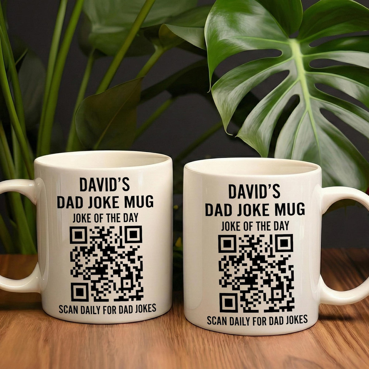 Custom Dad Joke Mug, Scan Daily For Dad Jokes, Funny Father Day Coffee Cup