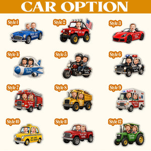 Custom Kids Photo Car Visor Clip: Fathers Day Gift for Dad, Drive Safe Daddy Visor Clip, Custom Baby Face Car Ornament, Papa Gifts