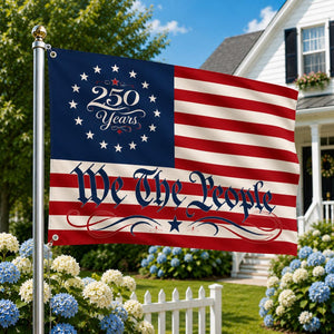 America 250th Anniversary Patriotic Outdoor Flag, Eagle Independence Day Banner, 1776-2026 USA House Flag, Freedom Flag, Outdoor Banner
