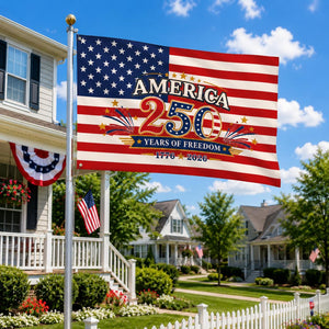 America 250th Anniversary Patriotic Outdoor Flag, Eagle Independence Day Banner, 1776-2026 USA House Flag, Freedom Flag, Outdoor Banner