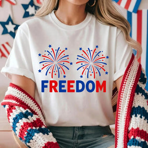 Funny 4th Of July Couples Shirts, I Love The Taste of Freedom Couples Matching Tee, Fireworks Shirt, Patriotic Husband Wife