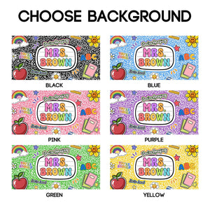 Custom Teacher Composition Book Desk Mat, Custom Teacher Mouse Pad, Back To School, Teacher Appreciation Gift from Student, End of Year Gift