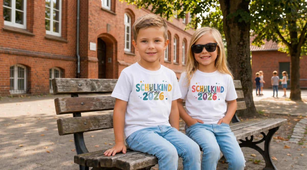 First Day of School 2026 T-Shirt Personalized Shirt with Name First Day of School Outfit for Boys & Girls