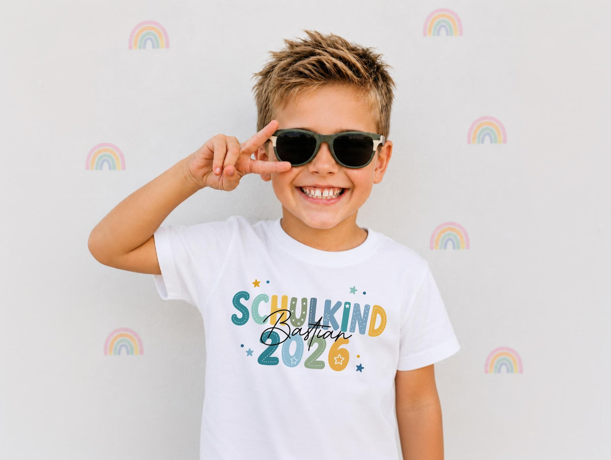 First Day of School 2026 T-Shirt Personalized Shirt with Name First Day of School Outfit for Boys & Girls