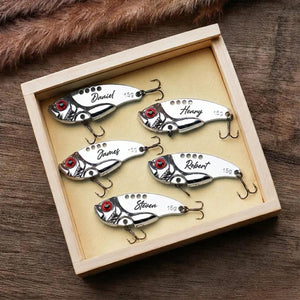 Personalized Fishing Lure for Dad, Custom Engraved Lure, Father's Day Gift, Fisherman Gift, Fishing Lover Gift with Wooden Box