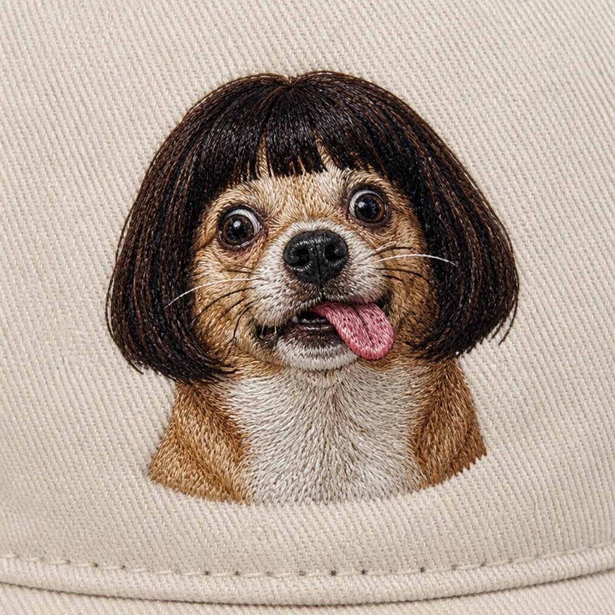 Custom Pet Wig Fake Hair Embroidered Hat,Personalized Dog Cat Photo Baseball Cap with Wig Style, Funny Pet Portrait Gift for Dog Mom Cat Dad
