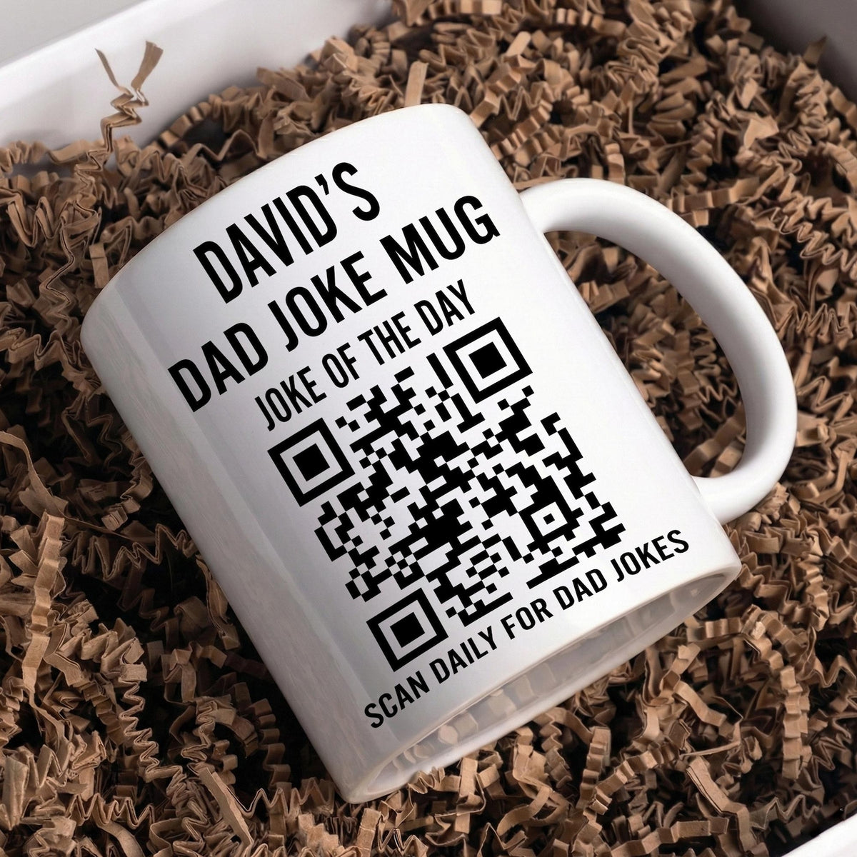 Custom Dad Joke Mug, Scan Daily For Dad Jokes, Funny Father Day Coffee Cup