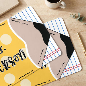Personalized Teacher Desk Mat, Custom Teacher Pencil Desk Mat With Name, Teacher Gifts, Back To School Gift, Teacher Appreciation Gift