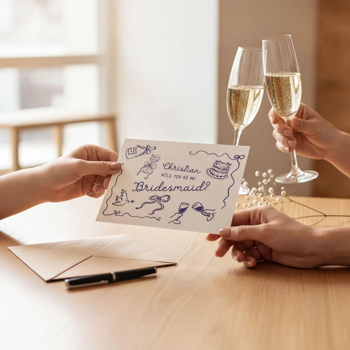 Personalized Bridesmaid Proposal Card