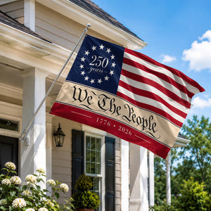 America 250th Anniversary Outdoor Flag, 1776-2026 USA House Flag, Patriotic Eagle Independence Day Banner, Freedom Flag Outdoor Decor