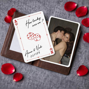 Personalized Photo Wallet Card, Custom Love Note Gift for Boyfriend, Husband, Anniversary Gift, Valentines Day Gift for Him