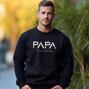 Father's greatest gifts: Personalized T-shirt/hoodie with your children's names and birth years. Dad sweater. Birthday gift.
