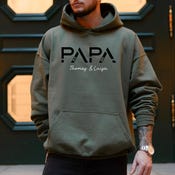 Father's greatest gifts: Personalized T-shirt/hoodie with your children's names and birth years. Dad sweater. Birthday gift.