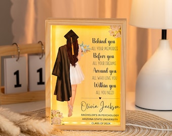 Personalized College Graduation gift for Daughter, Custom Graduation plaque, Grad gift for best friend, Masters High school gifts for her