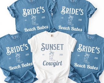 Coastal Bachelorette Party Shirt Beach Babe Bride Shirt Beach Bachelorette Party Tee Perfect for Bachelorette Party Wedding Top Bride Gift