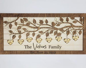 Personalized Wooden Sign, Personalized Name Sign, Anniversary Gift Couples, Couples Custom Wood Sign, Gift for Couple, Gift for Her