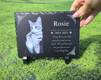 Personalized Pet Memorial,Custom Pet Memorial Stone,Pet Grave Marker With Photo,Pet Grave Stone,Pet Memorial Gift,Dog Sympathy Gift