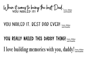 Engraved Hammer, Personalized Father's Day Gift, Gift For Daddy Papa