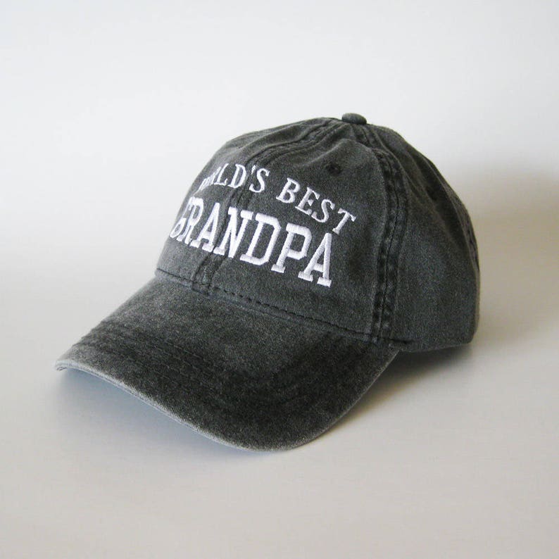 World's Best Grandpa Cap grandpa cap embroidered cap baseball cap dad cap father's day gift